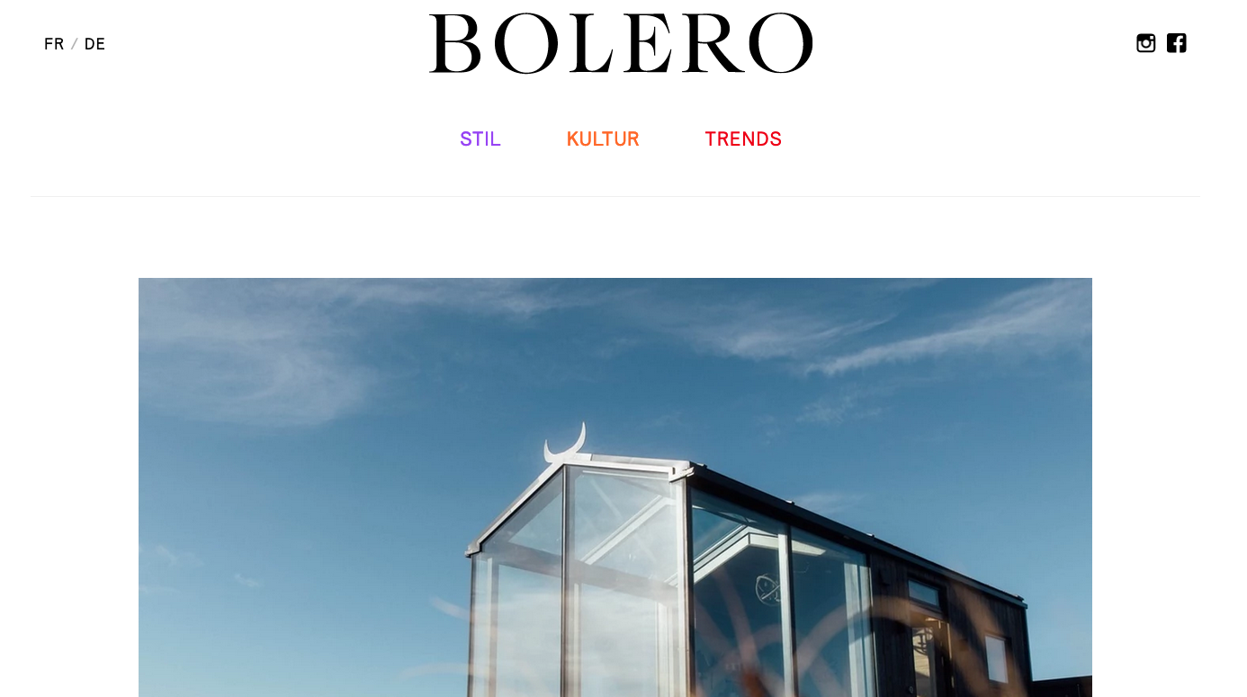 Frischer WebAuftritt «Bolero» gibt’s neu auch auf Französisch