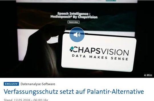Die Software der französischen Firma ChapsVision springt in die Lücke... (Bild: Screenshot tagesschau.de)