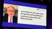 Der frisch gekürte Verlegerpräsident Andrea Masüger war von zu Hause aus online zugeschaltet – Corona wegen. (Bild © Klein Report)