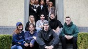 Jung-Unternehmer Max Felner (oben l.) und Nico Kubat (oben r.) mit dem ganzen Socia-Media-Team...    (Bild zVg.)