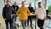 Laurent Ulrich, Co-Founder Maybaum, Michel Frutig, Managing Partner Maybaum Film, Oliver Wigger, Projektmanager Maybaum Film, Michel Alraun, CEO & Founder Maybaum Film sowie Nick Metzger, CEO & Founder Venturesome. (v.l.) (Bild zVg)