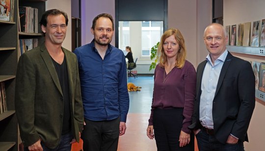 Die Partnerinnen und Partner von Kuble (v.l.): Gustavo Salami, Christoph Hess, Olivia Schiffmann und Christian Aichhorn…                   (Bild: zVg)