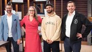 Da waren sich der Jungunternehmer und die Jury noch einig (v.l.): Lukas Speiser, Bettina Hein, Khawar Awan und Tobias Reichmuth. Nach Drehschluss wurde der Deal noch einmal unter die Lupe genommen...    (Screenshot «Höhle der Löwen»)
