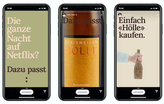 Ein Wein, der zum Leben passt – das will die neue Kampagne auf den Sozialen Medien vermitteln. (Bild zVg)