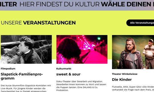 Der neu erhobene Anspruch als «Magazin» soll mit einer dreiköpfigen Redaktion eingelöst werden. (Bild Screenshot kulturzüri.ch)