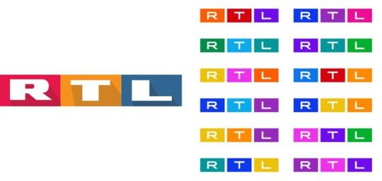 Das Rot, Gelb, Blau ist verschwunden, an seine Stelle ist nach der Design-Umstellung des Senders ein sogenanntes «Multi-Color-Logo» getreten…              (Bild: RTL)