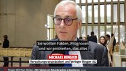 Michael Ringier lässt sich im hauseigenen TV-Sender Blick-TV befragen: «...ein phantastisches Jahr...»