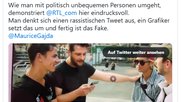 Maurice Gajda beim Vorlesen des umstrittenen Tweets...            (Bild: X)