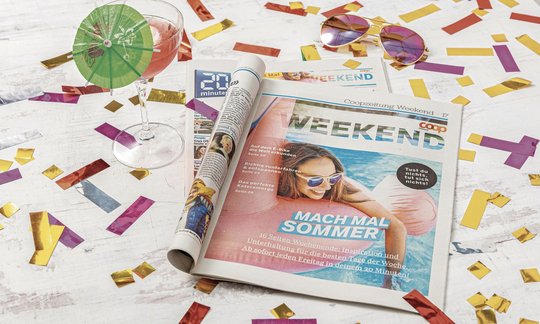 Die neue «20 Minuten»-Wochenendbeilage wird von Journalistinnen und Journalisten der «Coopzeitung» verfasst... (Bild: 20min.ch)