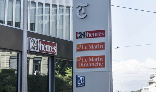 Vom Stellenabbau nicht betroffen sind «24 heures», «Tribune de Genève» und «Bilan»... (Bild: Tamedia)