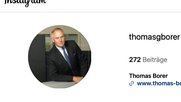 Der Ex-Botschafter Borer auf Instagram...