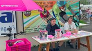 Radsport-Botschafter im Einsatz: Pascal Ritter und Tim Brühlmann (r.) auf der Offenen Rennbahn in Oerlikon… (Bild: © KR)