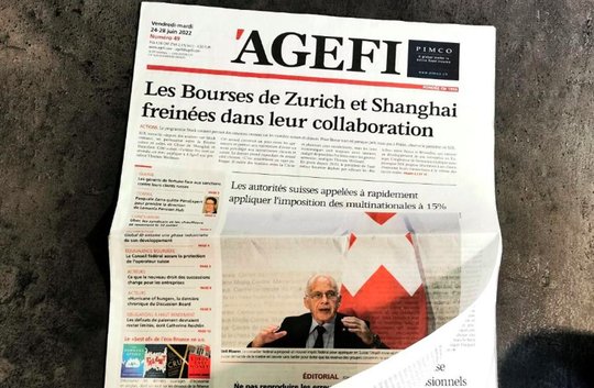 «L'Agefi» argumentierte erfolglos, dass die Verweigerung der Post-Rabatte zu einer Ungleichbehandlung führe – zum Beispiel gegenüber «Le Temps». (Bild Screenshot agefi.com)