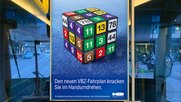 Der VBZ-Zauberwürfel trägt die Nummern der Tram- und Buslinien, die vom Fahrplanwechsel betroffen sind... (Bild: zVg)