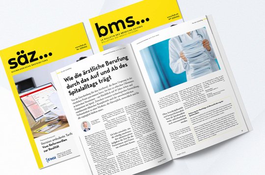 Soll den Medizinerinnen und Medizinern eine starke Stimme geben: die «Schweizer Ärztezeitung»... (Bild: © FMH)
