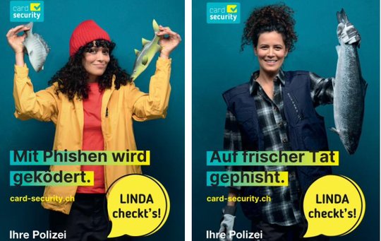Alle fünf Buchstaben des Namens Linda stehen für einen Merksatz, mit dem man Phishing verhindern kann... (Bild: zVg)