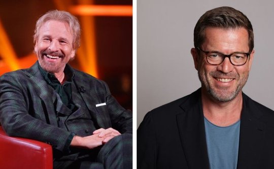 Wetten, dass sie zusammen ein ebenso witziges wie kompetentes Moderationsteam abgeben: Thomas Gottschalk und Kalt-Theodor zu Guttenberg...        (Bilder: RTL)