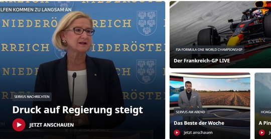 Bald wird es auf dem Kanal von Servus TV in Deutschland auch mehr regionale Inhalte geben...           (Screenshot Servus-TV-Webseite)