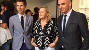 Ruth Waldburger beim Netzwerken für die Filmförderung an einem «Dîner Politique» in Locarno, unter anderen mit Alain Berset (r.)…         (Bild: Klein Report)