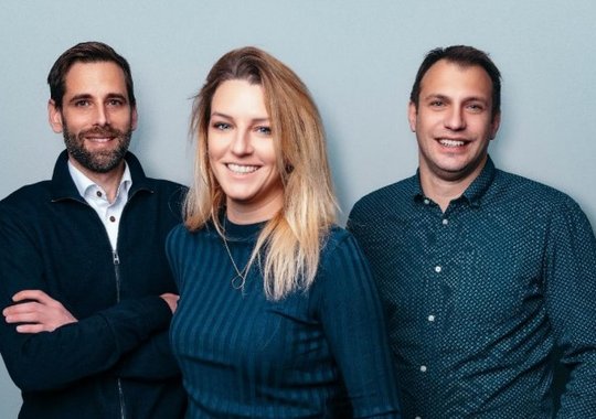 Das Gründungsteam der neuen Agentur: Alessandro Giuliano, Caroline Nagiel, Michael Richner…    (Bild: zVg)
