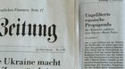 Nach der «Frankfurter Allgemeine Zeitung» berichtete auch die «Neue Zürcher Zeitung» über die «ungefilterte russische Propaganda» der «Weltwoche»... (Bild: Screenshot NZZ)