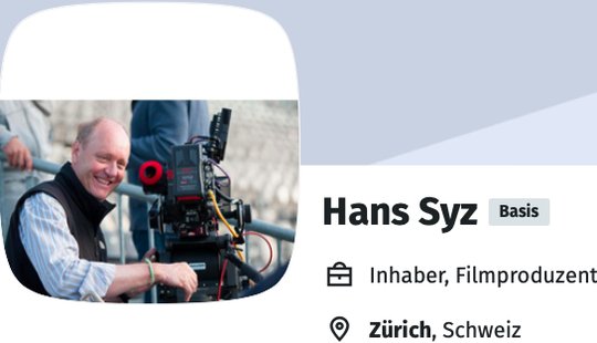 Der Zürcher Filmproduzent und Privatbankier Hans Syz führte Anfang Jahr Gespräche mit NZZ-CEO Felix Graf... (Bild: Screenshot xing.com)