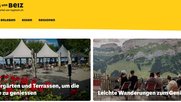 Bergundbeiz.ch bietet schweizweite Tipps für Wanderungen und Restaurants... (Bild: Screenshot bergundbeiz.ch)
