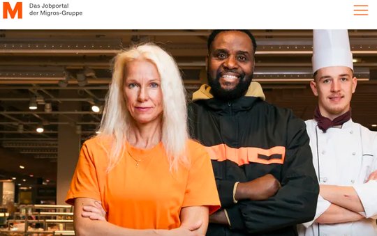 Mit dem erneuerten Job-Portal will die Migros als Arbeitgeber hervorstechen... (Bild: Screenshot)