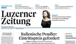 Heisst wieder wie 1833: «Luzerner Zeitung»