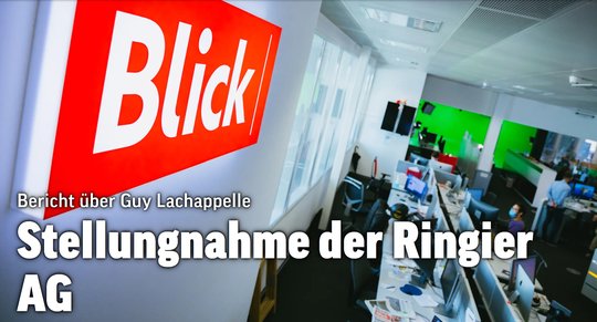 Ringiers Kniefall: «Es war nie die Absicht von Ringier, die Persönlichkeitsrechte von Herrn Guy Lachappelle oder das berufliche Ansehen von Frau Christina Hatebur zu verletzen»... (© Bild: Blick)