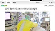 Eine «gezielte Desinformation der Öffentlichkeit» wähnte der Beschwerdeführer hinter dem Zahlen-Fehler. (Bild Screenshot)