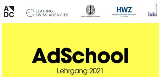  Ad School 2021 mit den Lehrgängen «Vertiefung Strategie» und «Vertiefung Kreation»...