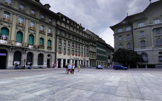 Am Bundesplatz 2 (Bildmitte) sollen die Besucher des Bundeshauses eine «erlebnisorientierte Szenografie» geboten bekommen... (Bild: Screenshot Google Maps)