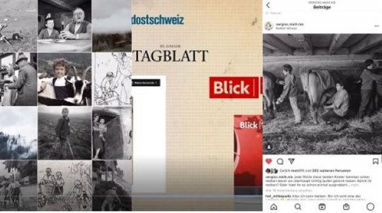 Elena Clavadetscher und Yvonne Haberstroh sind zum «Student of the Year» gekürt worden für eine Teamarbeit über Verdingkinder…            (Bildmontage aus der Diplomarbeit)