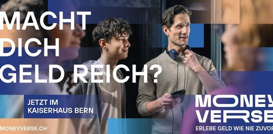 Die Wirz Group hat den Namen «Moneyverse» entwickelt und transportiert so mit der Marke die Vielschichtigkeit des Themas Geld… (Bild: Wirz Group)