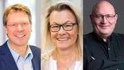 Eckhard Baschek, Claudia Jenni und Roger Huber (v.l.) verstärken das Leitungsgremium des Kommunikationsverbandes...    (Bild zVg.)