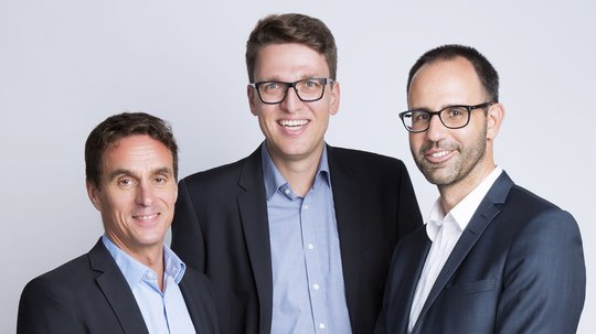 Patrik Gamryd (links) übernimmt von Thomas Spiegel und stösst zum Management mit Finanzchef Walter Hassler (rechts).