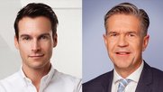 Michael Moersch (l.), Leiter der Wirtschaftstitel, dirigiert neu auch die Beobachter-Gruppe; Roland Wahrenberger übernimmt die Geschäftsführung der Publikumszeitschriften...    (Bild zVg)