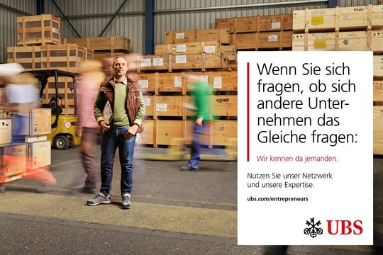Im UBS-Netzwerk gibt es immer jemanden, der ähnliche Fragestellungen bereits gemeistert hat...    (Bild: Farner)