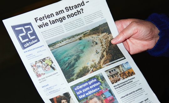 Verbreitungs-Verbot kommt zu spät: Der Grossteil der aufs Klima getrimmten «22 Oktober»-Nummer lag schon am Dienstag in den Briefkästen oder bei der Post. (Bild zVg)