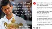  Häppchen-Journalismus: Aus einem ausführlichen BBC-Interview mit dem Tennisstar Novak Djokovic wurde auf Instagram ein einminütiges Speeddate... 