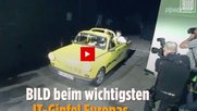 Kleine Show-Einlage mit dem ehemaligen «Bild»-Chefredaktor Kai Diekmann und dem Uber-Chef...