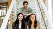 Der neue Wirtschaftschef Silvan Haenni und Lea Sulzberger (l.), neue Leiterin Social Media, sowie Lucrezia Steiner, Leiterin Digital Distribution... (Bild 20min/Marco Zangger, zVg)