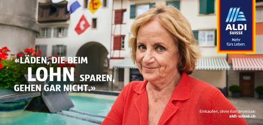 Die neue Imagekampagne von Aldi Suisse zeigt Konsumentinnen und Konsumenten, die ihre Bedürfnisse äussern, ohne dabei ein Blatt vor den Mund zu nehmen...     (Bild: zVg)