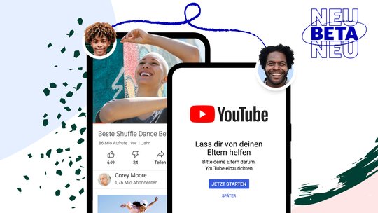 Das spezielle Konto umfasst eingeschränkte Funktionen für ältere Kinder und Jugendliche...