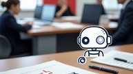 Das werkelt Meta AI zusammen, auf den Wunsch: Mach' mir ein Bild zum KI-Kodex des Schweizer Verlegerverbandes... (Bild reingestellt: Klein Report)
