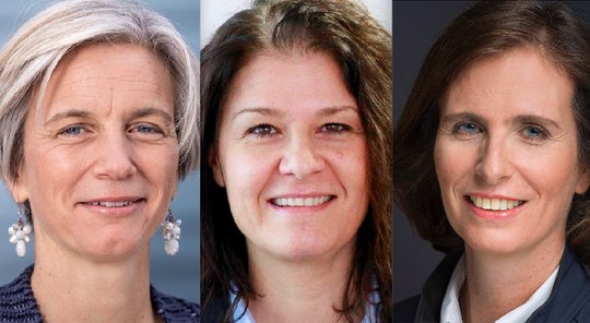 Frisch in den 17-köpfigen gfm-Stiftungsrat gewählt: Anna Hug, Mariateresa Vacalli und Veronika Elsener (v.l.)