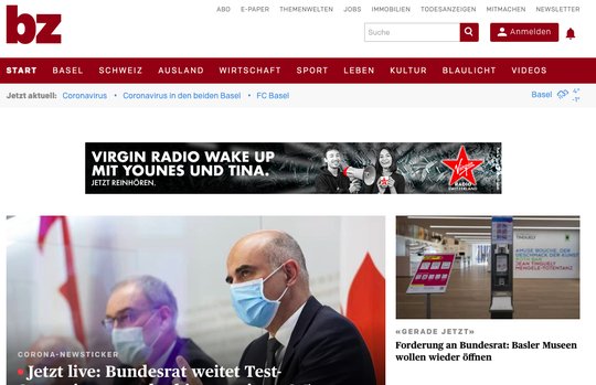 Wer auf bzbasel.ch lesen will, muss neuerdings ins Portemonnaie greifen.
