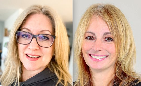 Erna Jónsdóttir (r.) ersetzt Ilona Scherer, die zur «Aargauer Zeitung» wechselt... (Bild zVg)