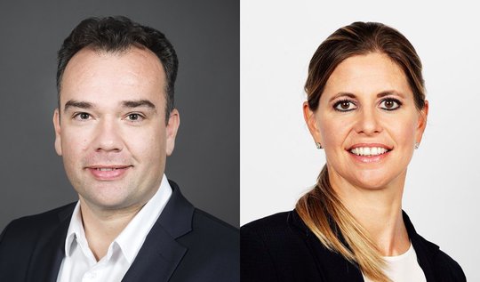 Der bisherige Marketing-Chef Johannes Boege bekommt als Chief Commercial Officer auch den Produkt-Bereich, Personal-Chefin Nicole Rütsche wird Mitglied der Geschäftsleitung. (Bild © NZZ)